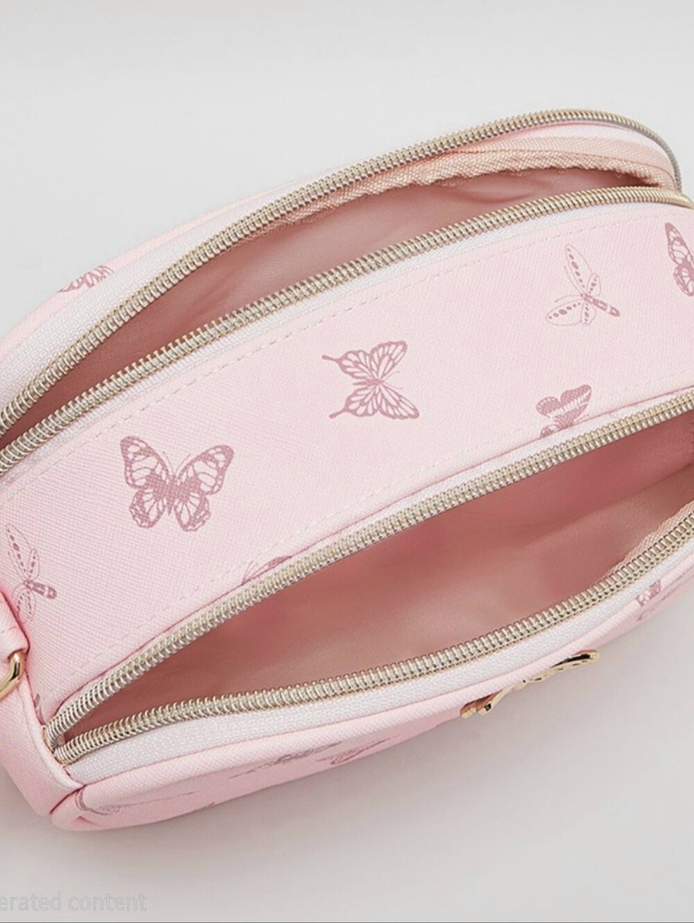 Girl's Pink Butterfly Crossbody Bag - Picture 5 of 8
